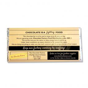 Chocolate Is a Fighting Food - Belgian Milk Chocolate Bar - 75g - BA101368